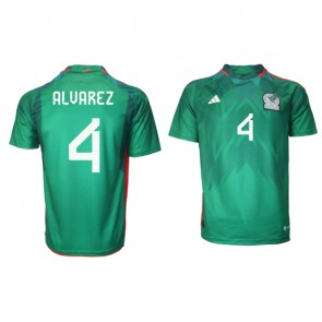 Lacne Muži Futbalové dres Mexiko Edson Alvarez #4 MS 2022 Krátky Rukáv - Domáci